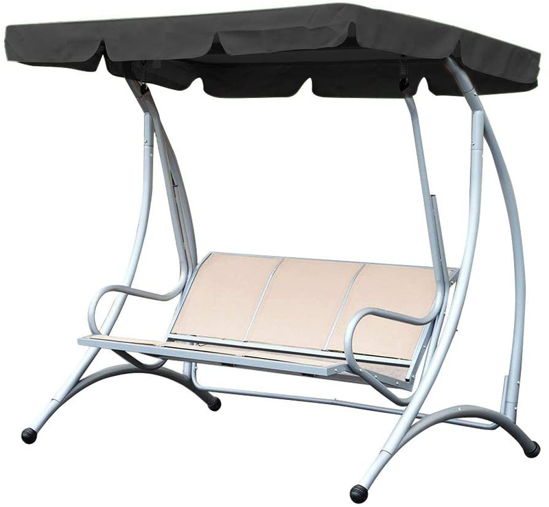 Patio Swing Canopy Replacement Cover-Waterproof 190T Polyester Taffeta-Canopy Top Cover Replacement Canopy Block Garden Outdoor Porch Patio Swing :74.8"x51.9"x5.9"inch