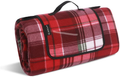 JEAOUIA Picnic Blankets Waterproof Sandproof Foldable Large 59"×59" Outdoor Camping Blanket with 3 Layers Material for 3-6 Adults Striped Picnic Blanket for Camping Beach Park Travel Family Home & Garden > Lawn & Garden > Outdoor Living > Outdoor Blankets > Picnic Blankets JEAOUIA Red-extra Latge  