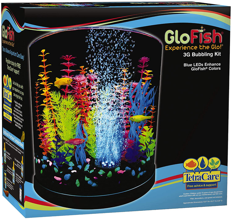 GloFish Aquarium Kit Fish Tank with LED Lighting and Filtration Included Animals & Pet Supplies > Pet Supplies > Fish Supplies > Aquariums GloFish 3 GAL  