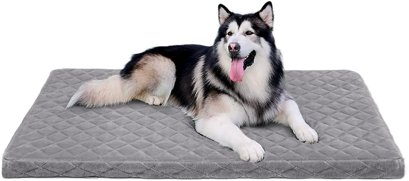 Hero Dog Large Dog Bed Orthopedic Foam Pet Beds for Large, Jumbo and Medium Dogs up to 100Lbs, Dog Crate Foam Bed with anti Slip Bottom and Removable Washable Cover, Multi Colors Animals & Pet Supplies > Pet Supplies > Dog Supplies > Dog Beds Hero Dog Light Grey Jumbo (Pack of 1) 