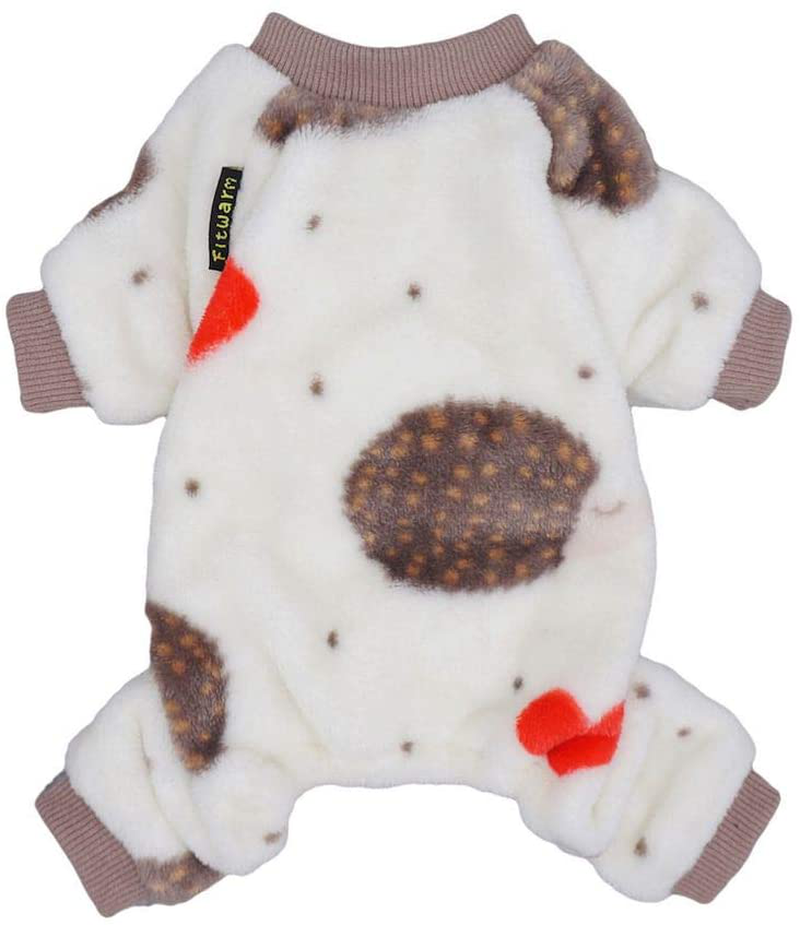 Fitwarm Thermal Pet Winter Clothes for Dog Pajamas Cat Onesies Jumpsuits Puppy Outfits Thick Velvet Animals & Pet Supplies > Pet Supplies > Dog Supplies > Dog Apparel Fitwarm   