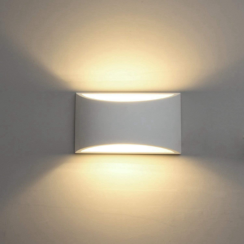 Modern LED Wall Sconce Lighting Fixture Lamps 7W Warm White 2700K up and down Indoor Plaster Wall Lamps for Living Room Bedroom Hallway Home Room Decor(With G9 Bulbs NOT Plug)