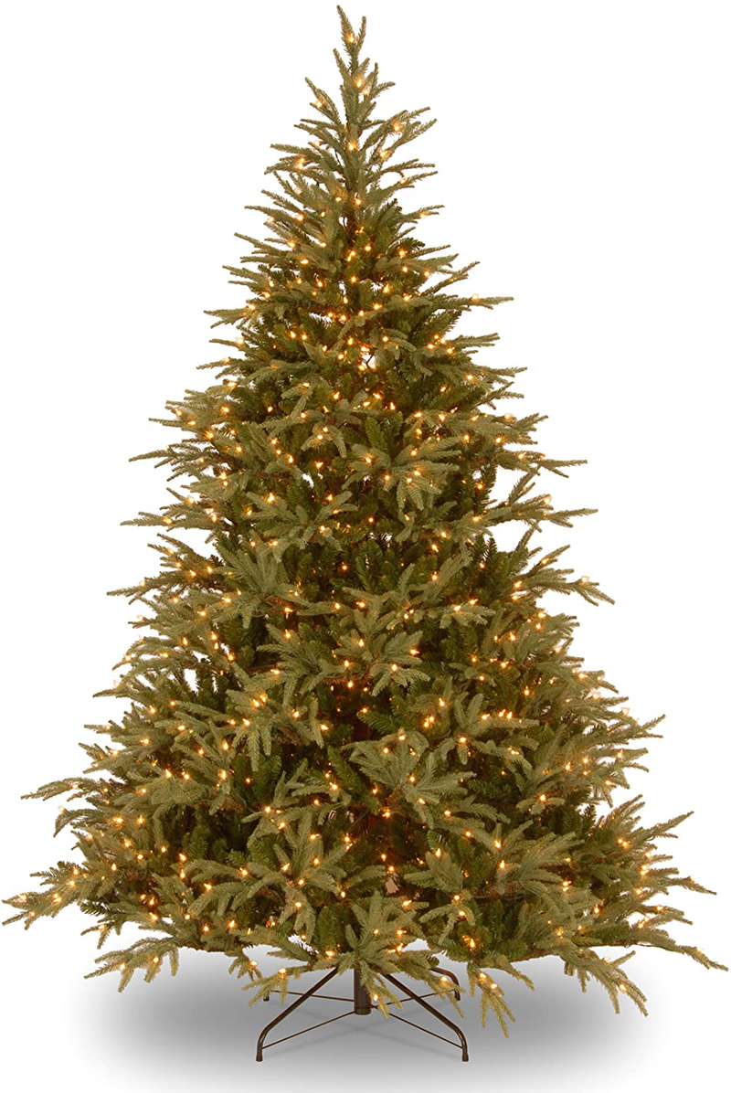 National Tree Company 'Feel Real' Pre-lit Artificial Christmas Tree | Includes Pre-strung Multi-Color LED Lights and Stand | Frasier Grande Fir - 6.5 ft Home & Garden > Decor > Seasonal & Holiday Decorations > Christmas Tree Stands National Tree Company 9 ft  