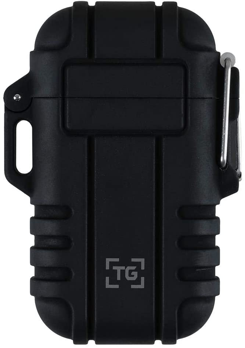 TG Plasma Lighter Windproof Waterproof USB Rechargeable Flameless Dual Arc for EDC Camping Survival Tactical