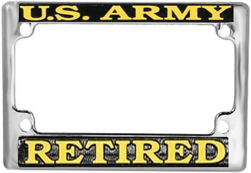 Honor Country US Army Retired Motorcycle License Plate Frame  Honor Country   