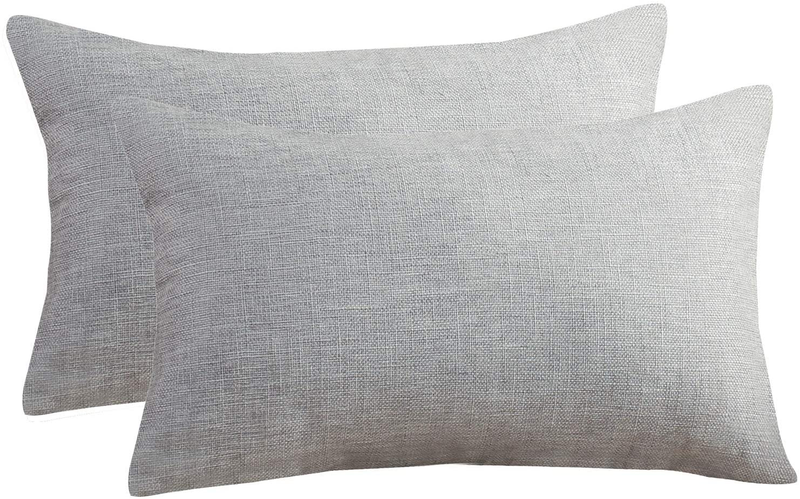 Sunday Praise Linen Decorative Throw Pillow Covers,Classical Square Solid Color Pillow Cases,16X16 Inches Cushion Covers for Sofa Couch Bed&Car,Pack of 2 (Brown) Home & Garden > Decor > Chair & Sofa Cushions Sunday Praise Grey 12x20 inch,Pack of 2 