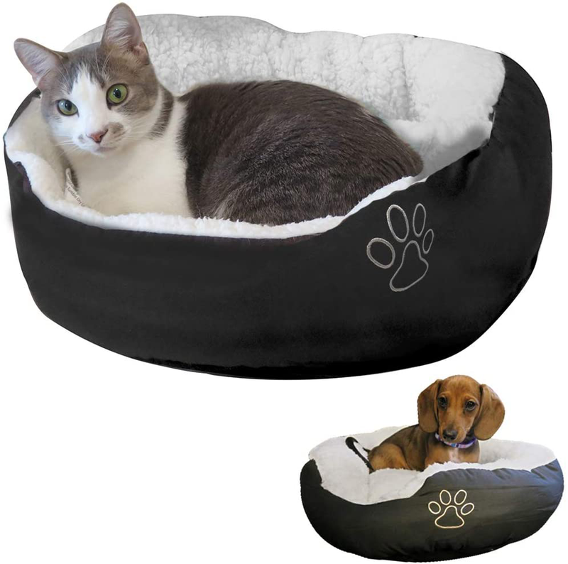 Evelots Pet Bed-Cat/Small Dog-Most Comfy-Warm-Thick/Soft-Easy Washing-2 Colors Animals & Pet Supplies > Pet Supplies > Dog Supplies > Dog Beds Evelots Black - New & Improved  