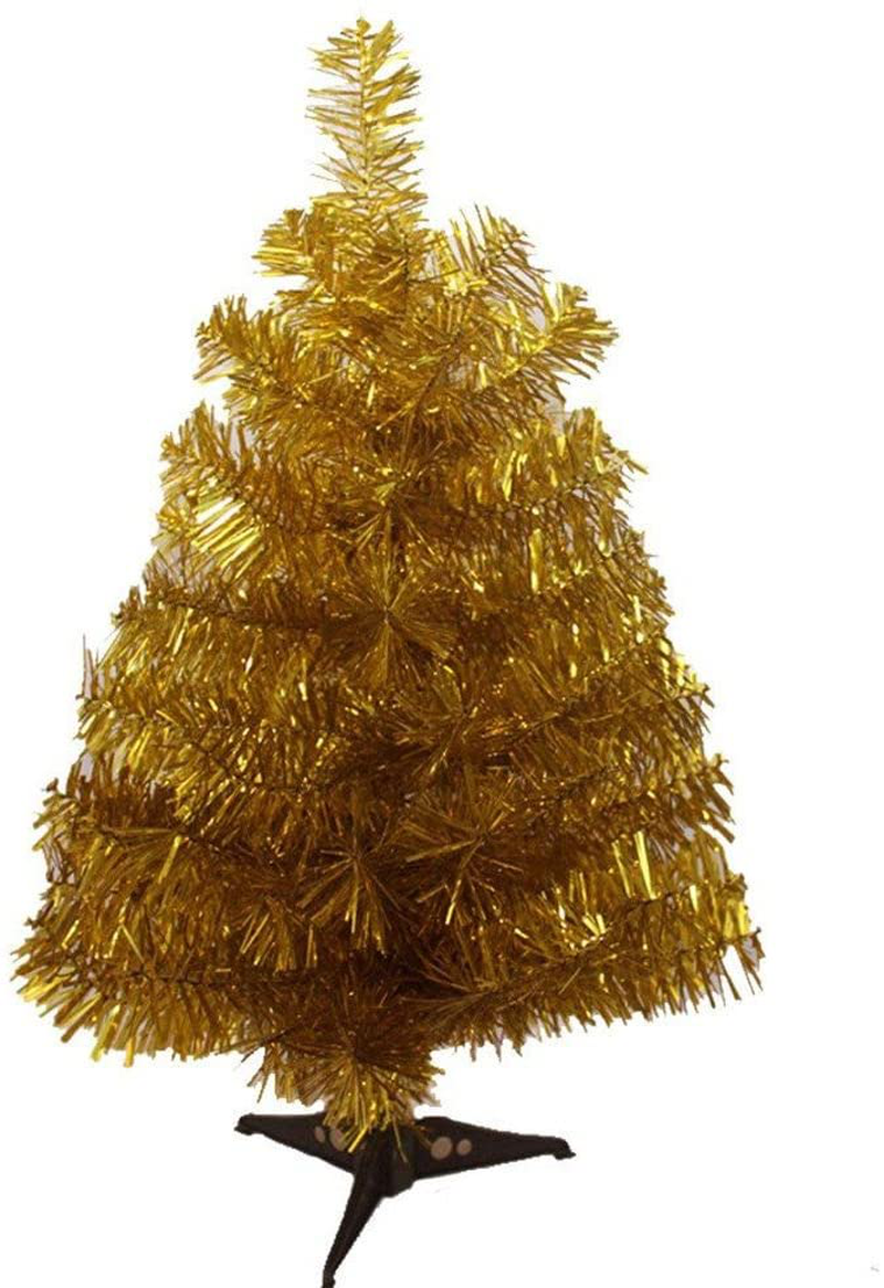 S-SSOY 2 Foot Christmas Trees Artificial Xmas Pine Tree with PVC Leg Stand Base Home Office Holiday Decoration (Black) Home & Garden > Decor > Seasonal & Holiday Decorations > Christmas Tree Stands S-SSOY Gold  