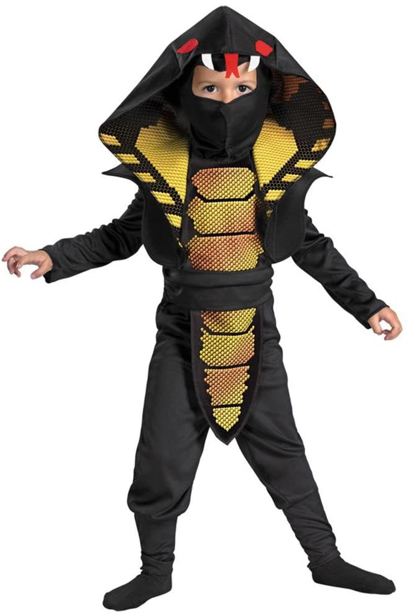Cobra Ninja Boys Costume, 4-6 Apparel & Accessories > Costumes & Accessories > Costumes Disguise Costumes - Toys Division Toddler 3T-4T  