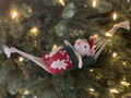 The Mouse in the Hammock Christmas Ornament by Bethany Brevard - Original Holiday Decoration for Toddlers and Kids - Creative Christmas Tree Hanging Ornament - 4" Felt Mouse and Hammock (White) Home & Garden > Decor > Seasonal & Holiday Decorations& Garden > Decor > Seasonal & Holiday Decorations THE MOUSE IN THE HAMMOCK White  