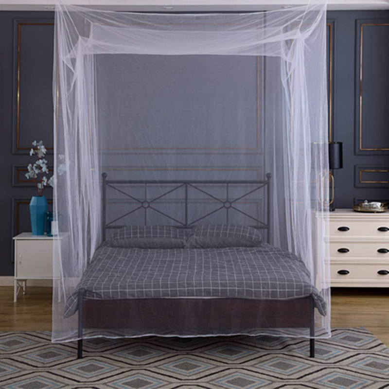 Tebery Ultra Large Bed Net with Carry Bag 2 Openings Screen Netting Bed Canopy Circular Curtain for Single to King Size Beds Easy to Install Hanging Kit