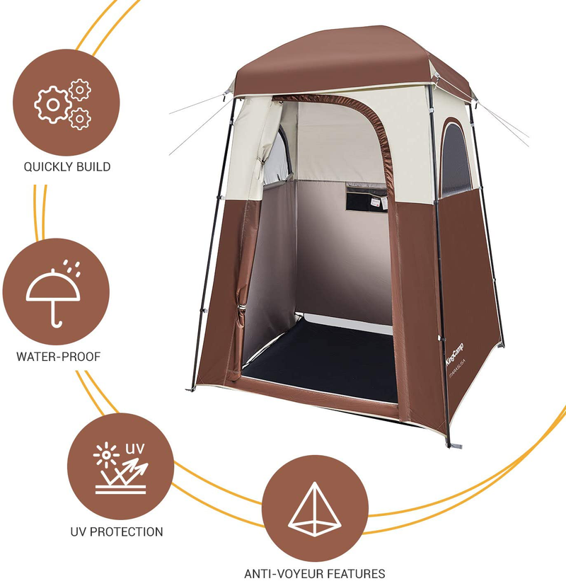 Kingcamp Oversize Outdoor Easy up Portable Dressing Changing Room Shower Privacy Shelter Tent Sporting Goods > Outdoor Recreation > Camping & Hiking > Portable Toilets & Showers KingCamp   
