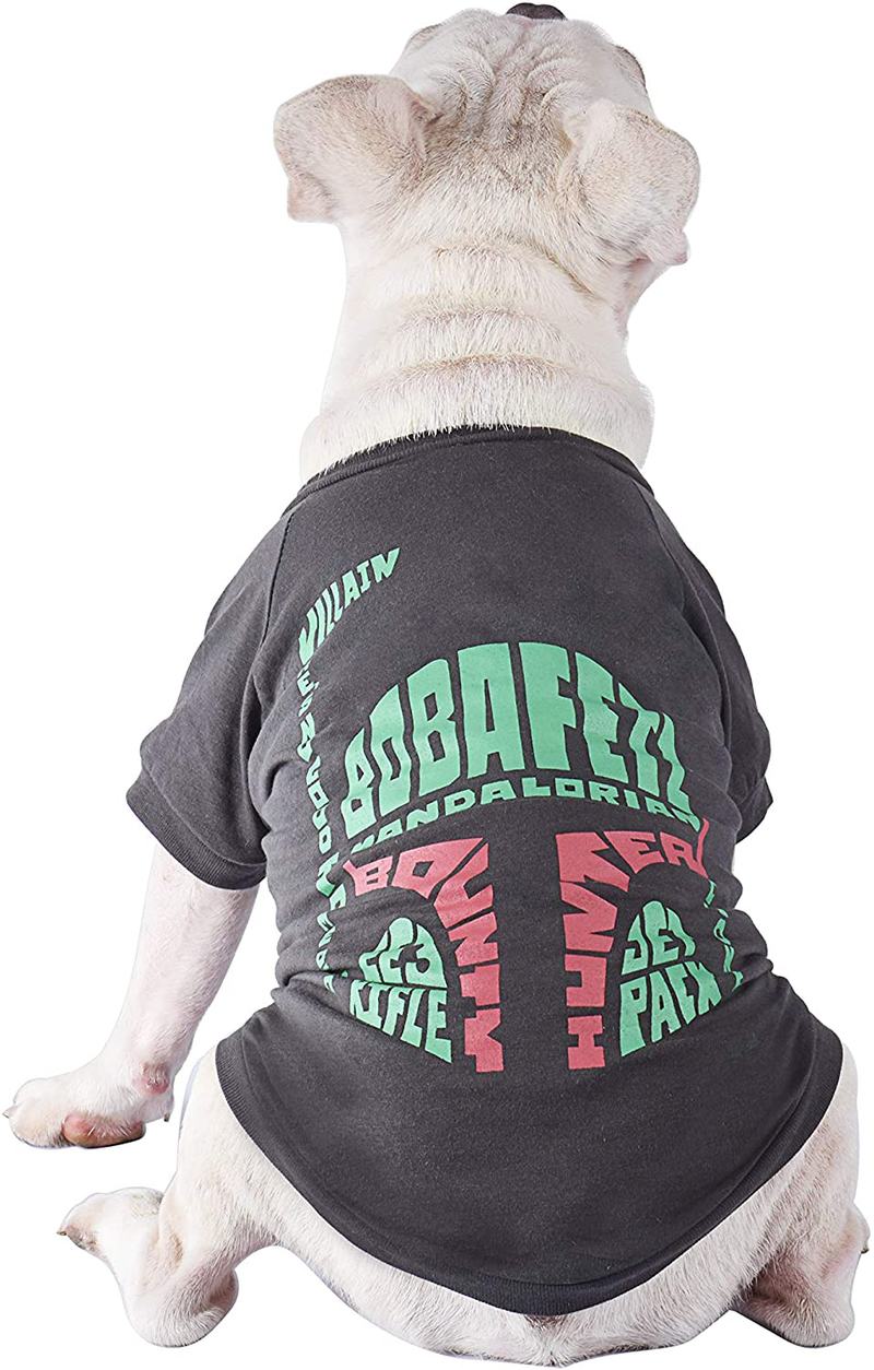 Star Wars for Pets Boba Fett Dog Tee | Star Wars Dog Shirt for Small Dogs | Size Small | Soft, Cute, and Comfortable Dog Clothing and Apparel, Available in Multiple Sizes Animals & Pet Supplies > Pet Supplies > Cat Supplies > Cat Apparel STAR WARS   