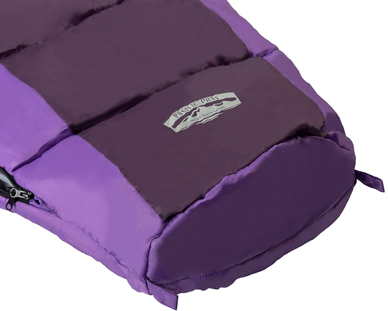Pacific Pass 30F Synthetic Mummy Sleeping Bag with Compression Stuff Sack - Kids Size