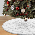 Dremisland Christmas Tree Skirt, 36 inches White&Silver Luxury Faux Fur Tree Skirt with Snowflakes Super Soft Thick Plush Tree Skirt for Xmas Tree Decoration (Silver, 36inch/90cm) Home & Garden > Decor > Seasonal & Holiday Decorations > Christmas Tree Skirts Dremisland Silver 36inch/90cm 