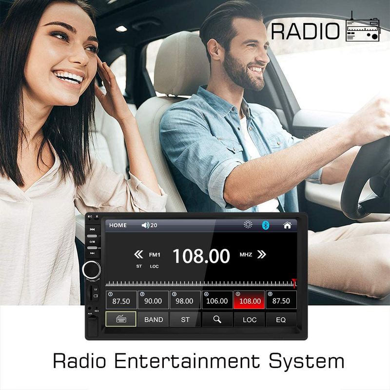 Double Din Car Stereo in Dash, FM Receiver with Remote, Car MP5 Media Player with 7inch Digital Resistive Touch Screen,Bluetooth Car Audio Mirror Link Monitor for Android & iOS Vehicles & Parts > Vehicle Parts & Accessories > Motor Vehicle Electronics SEMAITU   
