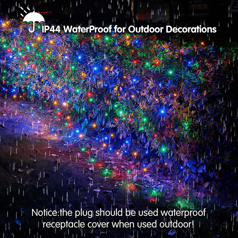 Led Christmas Net Lights Outdoor Christmas Decorations Lights 160LED 4ftx7ft, Connectable Outdoor Indoor Fairy Mesh String Lights for Party, Holiday, Wedding, Tree, Bushes Decorations (Multicolor) Home & Garden > Decor > Seasonal & Holiday Decorations& Garden > Decor > Seasonal & Holiday Decorations Dirnun   