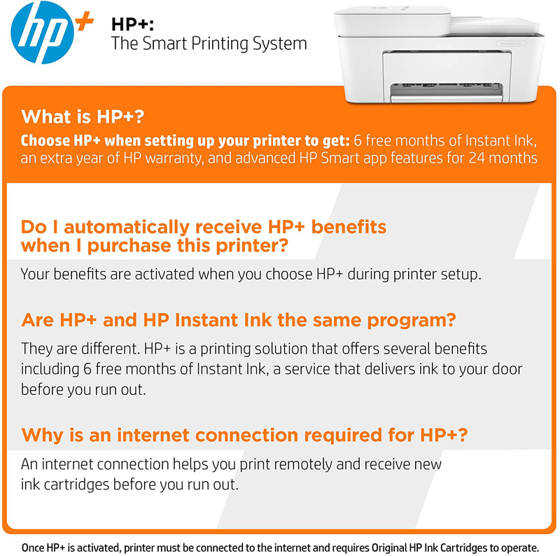 HP DeskJet 4155e All-in-One Wireless Color Printer, with bonus 6 months free Instant Ink with HP+ (26Q90A) Electronics > Print, Copy, Scan & Fax > Printers, Copiers & Fax Machines HP   