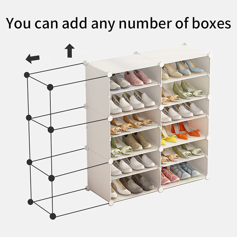 Portable Shoe Rack Storage Cabinet, Modular Cabinet for Space Saving, Ideal Shoe Rack for Shoes, Boots, Slippers Furniture > Cabinets & Storage > Armoires & Wardrobes AHIGCA   