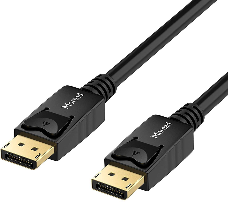 Moread DisplayPort to DisplayPort Cable, 6 Feet, Gold-Plated Display Port Cable (4K@60Hz, 2K@144Hz) DP Cable Compatible with Computer, Desktop, Laptop, PC, Monitor, Projector - Black Electronics > Electronics Accessories > Cables Moread 1 6 feet 