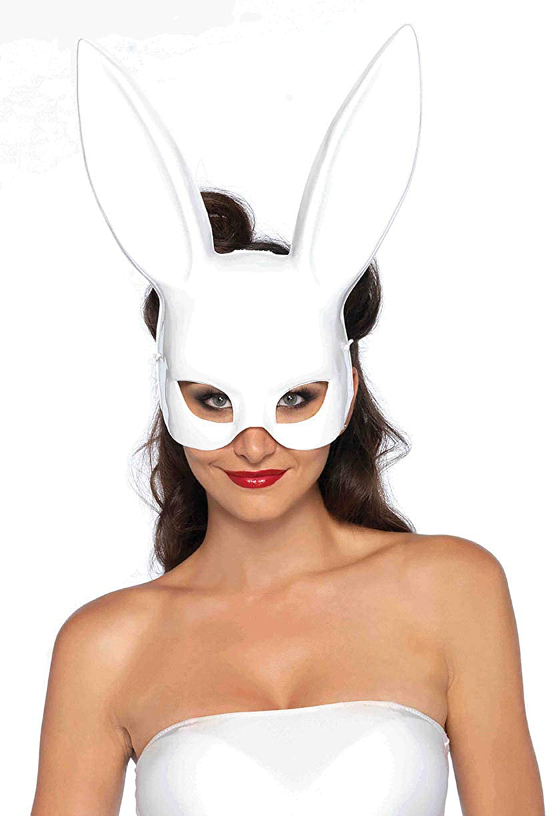 Leg Avenue Women's Rabbit Mask Costume Accessory One Size Apparel & Accessories > Costumes & Accessories > Masks Leg Avenue White  
