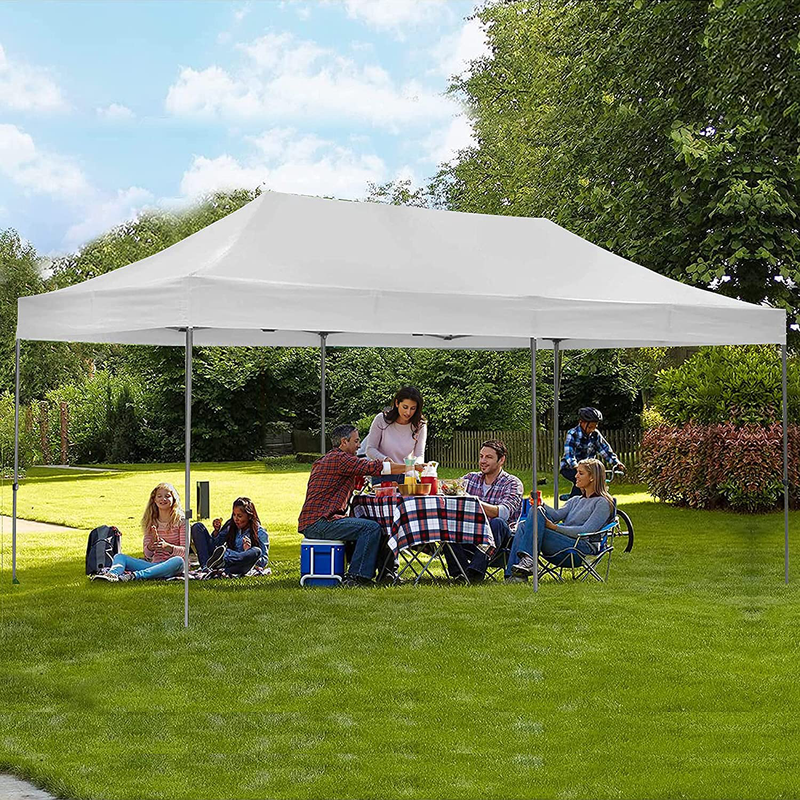 HYD-Parts Outdoor Patio 10x20 Ft Pop up Shade Canopy Party Wedding Gazebo Tent (10x20 Feet Four sidewalls, Red) Home & Garden > Lawn & Garden > Outdoor Living > Outdoor Structures > Canopies & Gazebos HYD-Parts White  