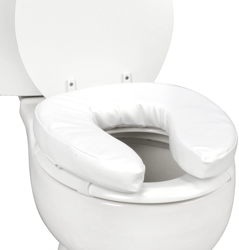 DMI Raised Toilet Seat Toilet, Toilet Seat Riser, Seat Cushion and Toilet Seat Cover to Add Extra Padding to the Toilet Seat While Relieving Pressure, 2 Inch Pad, White Sporting Goods > Outdoor Recreation > Camping & Hiking > Portable Toilets & ShowersSporting Goods > Outdoor Recreation > Camping & Hiking > Portable Toilets & Showers DMI 2 Inch (Pack of 1)  