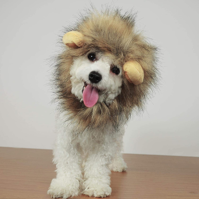 Penvinoo Lion Mane Wig for Dog and Cat Costume Animals & Pet Supplies > Pet Supplies > Cat Supplies > Cat Apparel RosyLife   