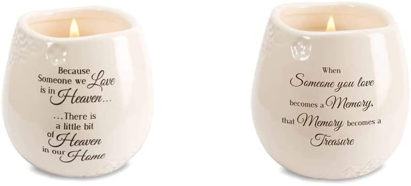 Pavilion Gift Company 19177 In Memory of Loved One Ceramic Soy Wax Candle Home & Garden > Decor > Home Fragrances > Candles Pavilion Gift Company Candle + When Someone you Love Candle  
