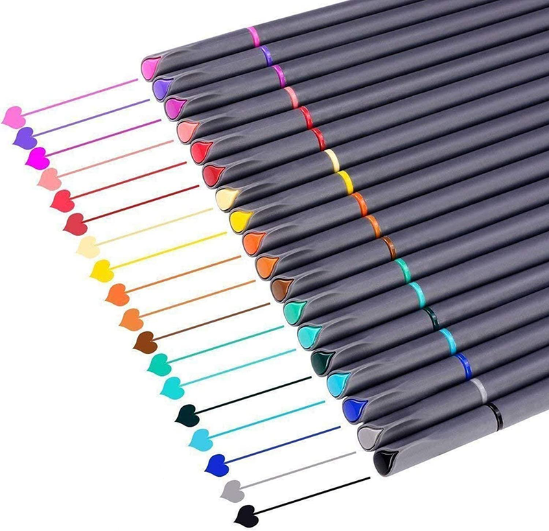 iBayam Journal Planner Pens Colored Pens Fine Point Markers Fine Tip Drawing Pens Porous Fineliner Pen for Bullet Journaling Writing Note Taking Calendar Coloring Art Office School Supplies, 18 Colors Office Supplies > General Office Supplies iBayam Default Title  
