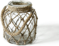 FUNSOBA Rustic Hanging Mason Jar Creative Rope Net Dry Flower Glass Vase with Handle (1 Vase 8") Home & Garden > Decor > Vases FUNSOBA 1 Vase 6.5“  