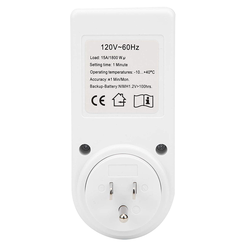 Digital Outlet Timer Plug Timer Switch Outlet Timer for Air Conditioners Lighting Electrical Appliances Home & Garden > Lighting Accessories > Lighting Timers Surebuy Default Title  
