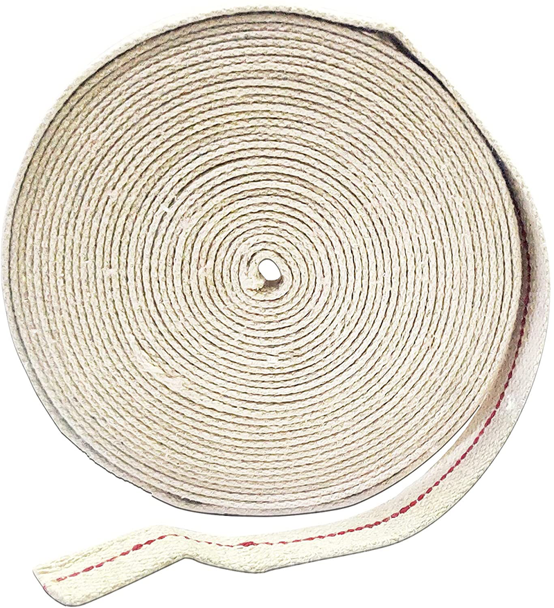 Craftsman Flat 100% Cotton Wicks (1/2 Inch 32.5 Feet) for Kerosene Paraffin Based Oil Lamps Lanterns Burner -1 ROLL