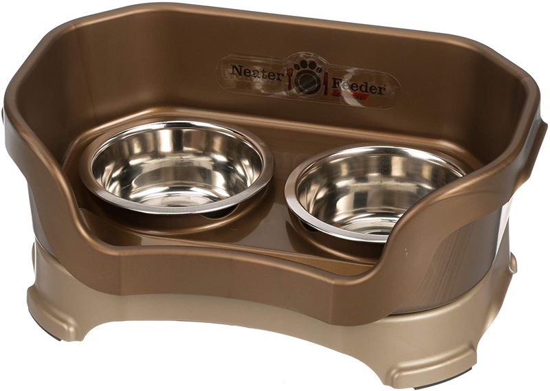 Neater Pet Brands - Neater Feeder Deluxe Dog and Cat Variations and Colors Animals & Pet Supplies > Pet Supplies > Cat Supplies Neater Pet Brands Bronze Small 