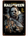 Metal Tin Sign Halloween 4 Vintage Movie Poster Design for Cafes Bar Pub Beer Club Wall Home Decor 12x8 Inch