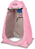 LUVNFUN Privacy Shower Tent – Pop up Changing Tent Camping Shower Toilet Tent Portable Shelters Room 6.2 FT Tall Sporting Goods > Outdoor Recreation > Camping & Hiking > Portable Toilets & Showers LUVNFUN Pink  
