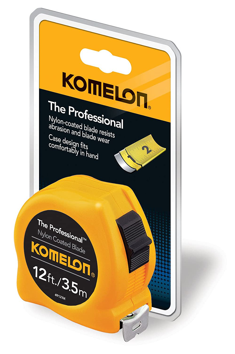Komelon 4912IM The Professional 12-Foot Inch/Metric Scale Power Tape, Yellow Hardware > Tools > Measuring Tools & Sensors Komelon   