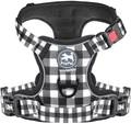 PoyPet No Pull Dog Harness, No Choke Front Lead Dog Reflective Harness, Adjustable Soft Padded Pet Vest with Easy Control Handle for Small to Large Dogs Animals & Pet Supplies > Pet Supplies > Dog Supplies PoyPet Grid S 