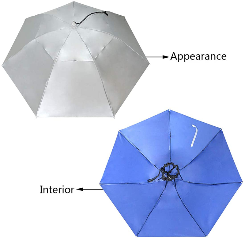 NEW-Vi Fishing Umbrella Hat Folding Sun Rain Cap Adjustable Multifunction Outdoor Headwear Home & Garden > Lawn & Garden > Outdoor Living > Outdoor Umbrella & Sunshade Accessories NEW-Vi   
