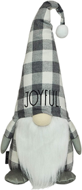 Rae Dunn Christmas Gnome Merry - 19 Inch Stuffed Plush Santa Figurine Doll with Felt Hat - Cute Ornaments and Holiday Decorations for Home Decor and Office Home & Garden > Decor > Seasonal & Holiday Decorations& Garden > Decor > Seasonal & Holiday Decorations Rae Dunn Grey & White Checkers - Joyful  