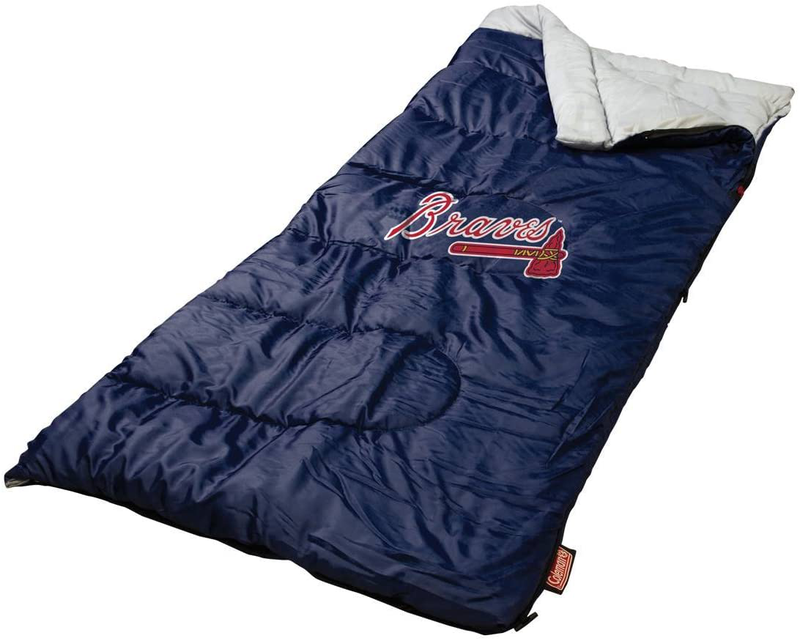MLB Sleeping Bag Youth Sporting Goods > Outdoor Recreation > Camping & Hiking > Sleeping Bags Coleman Atlanta Braves  