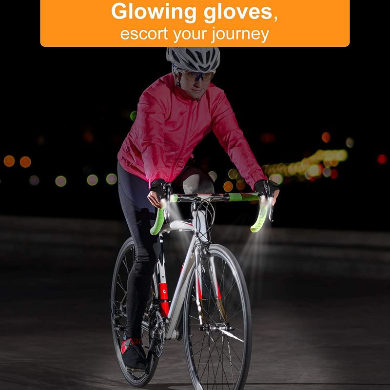LED Flashlight Gloves Valentines Day Gifts, Light Gloves Tools Gifts for Men, Women, Fingerless Hand Light Tool for Fishing, Cool Repairing, Camping, Birthday Mechanic Guy Gifts, Fathers Day Dad Gifts Sporting Goods > Outdoor Recreation > Camping & Hiking > Camping Tools PINGAN   