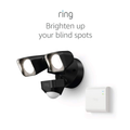 Ring Smart Lighting – Floodlight, Wired, Outdoor Motion-Sensor Security Light, White (Bridge required)