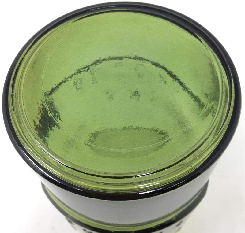Time Concept Valencia 100% Recycled Glass Jar - Siete, Green - Handcrafted Flower Vase, Home Centerpiece Décor Home & Garden > Decor > Vases Time Concept   