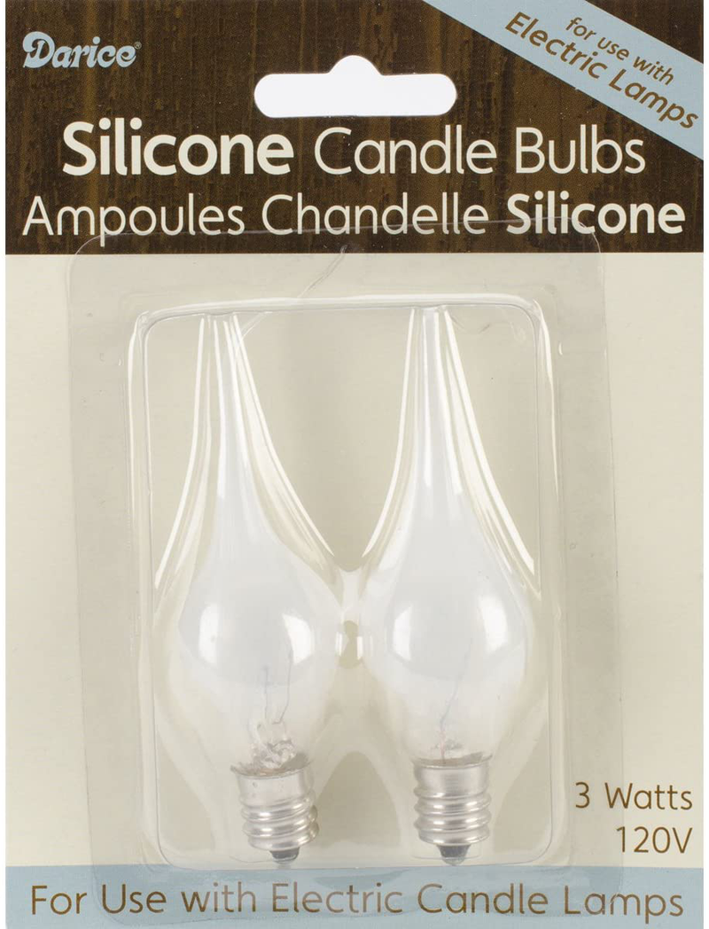 Darice Candle Lamp Collection Welcome Candle Bulbs, 3-Pack Home & Garden > Decor > Home Fragrance Accessories > Candle Holders Darice Silicone Candle Bulb Pack of 2 