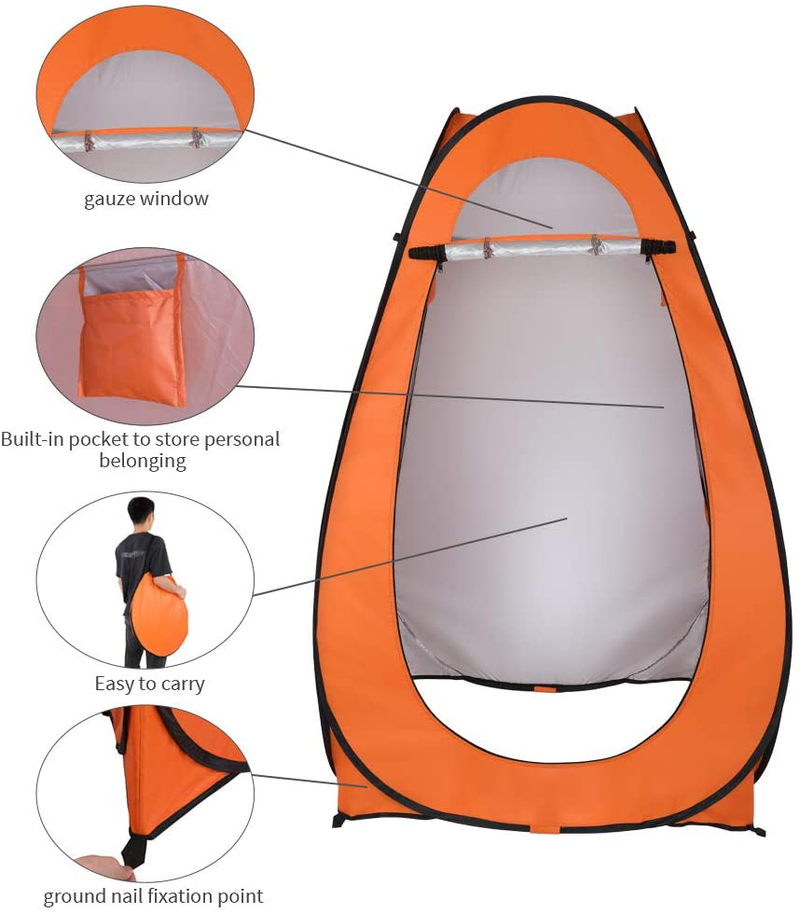 Pop up Privacy Tent,Shower Changing Dressing Toilet Tent Portable Camping Privacy Shelters Room with Carrying Bag for Outdoors Indoors