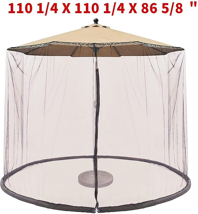 Coastshade Patio Umbrella Outdoor Screen Mesh Mosquito Net Canopy Curtains Large Umbrella Hanging Tent Light Weight Mosquito Netting,Cream Sporting Goods > Outdoor Recreation > Camping & Hiking > Mosquito Nets & Insect Screens CoastShade   