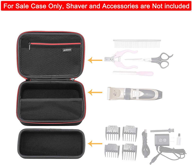 RLSOCO Carrying Case for Wahl Dog Clippers,Oneisall Ceenwes,Yabife Dog Clippers Pet Clippers Electric Pets Hair Trimmers Shaver (Empty Case Only) Animals & Pet Supplies > Pet Supplies > Cat Supplies RLSOCO   