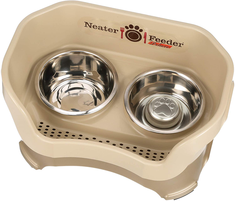 Neater Pet Brands - Neater Feeder Deluxe Dog and Cat Variations and Colors Animals & Pet Supplies > Pet Supplies > Dog Supplies Neater Pet Brands Cappuccino Medium + Slow Feed Bowl Combo 
