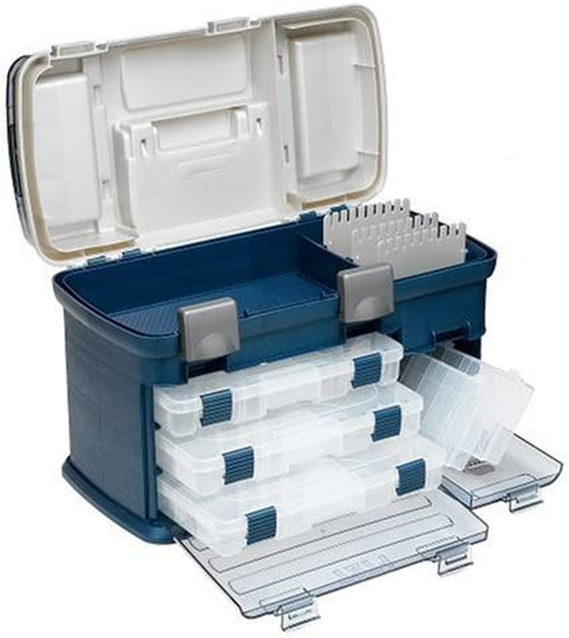 Plano Tackle System Box, Premium Tackle Storage Blue/Silver Sporting Goods > Outdoor Recreation > Fishing > Fishing Tackle Plano   